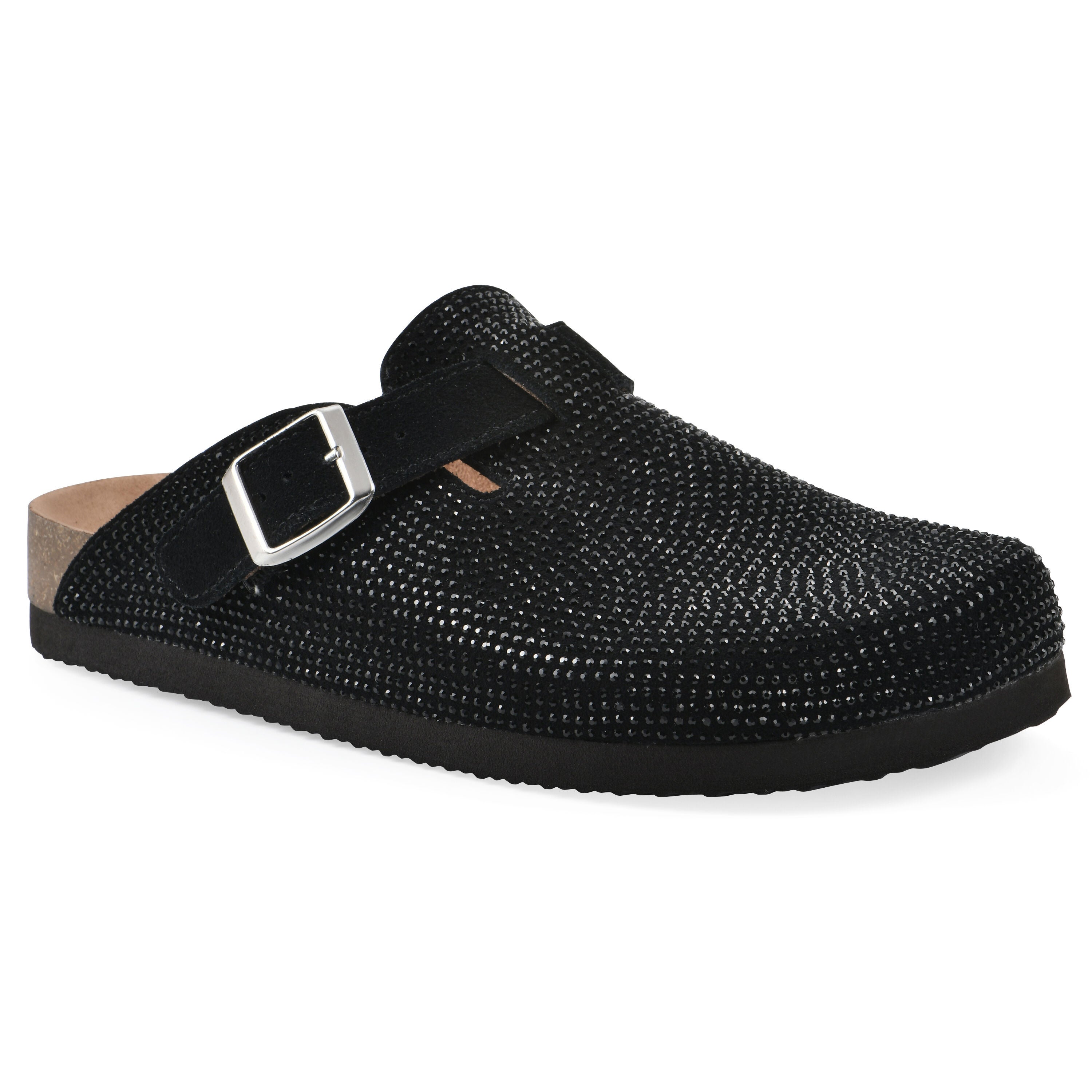 Bellamy Footbeds Clog, BLACK SUEDE, hi-res image number 0