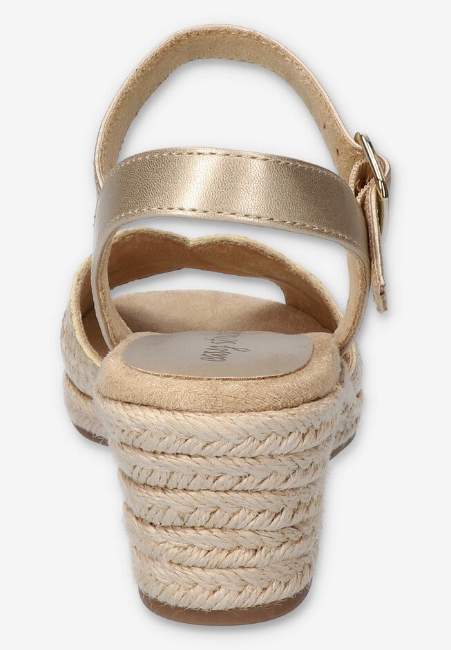 Miramar Espadrille Wedge Sandal, METALLIC WOVEN, alternate image number null