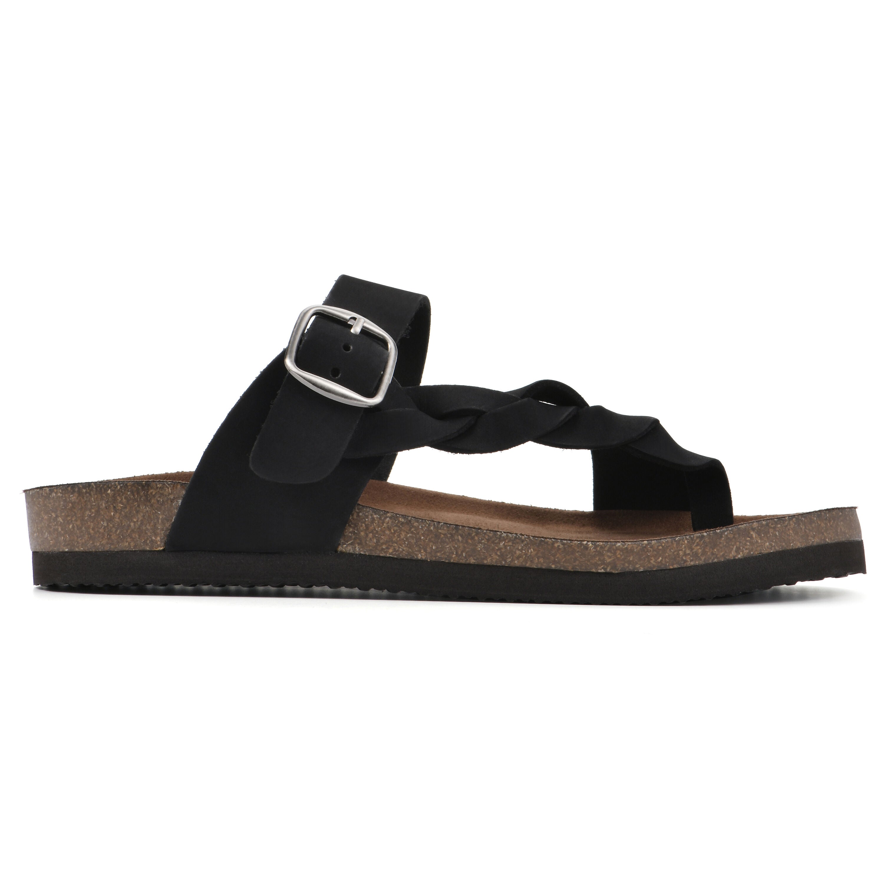 Crawford Footbed Sandal, BLACK LEATHER, alternate image number 2