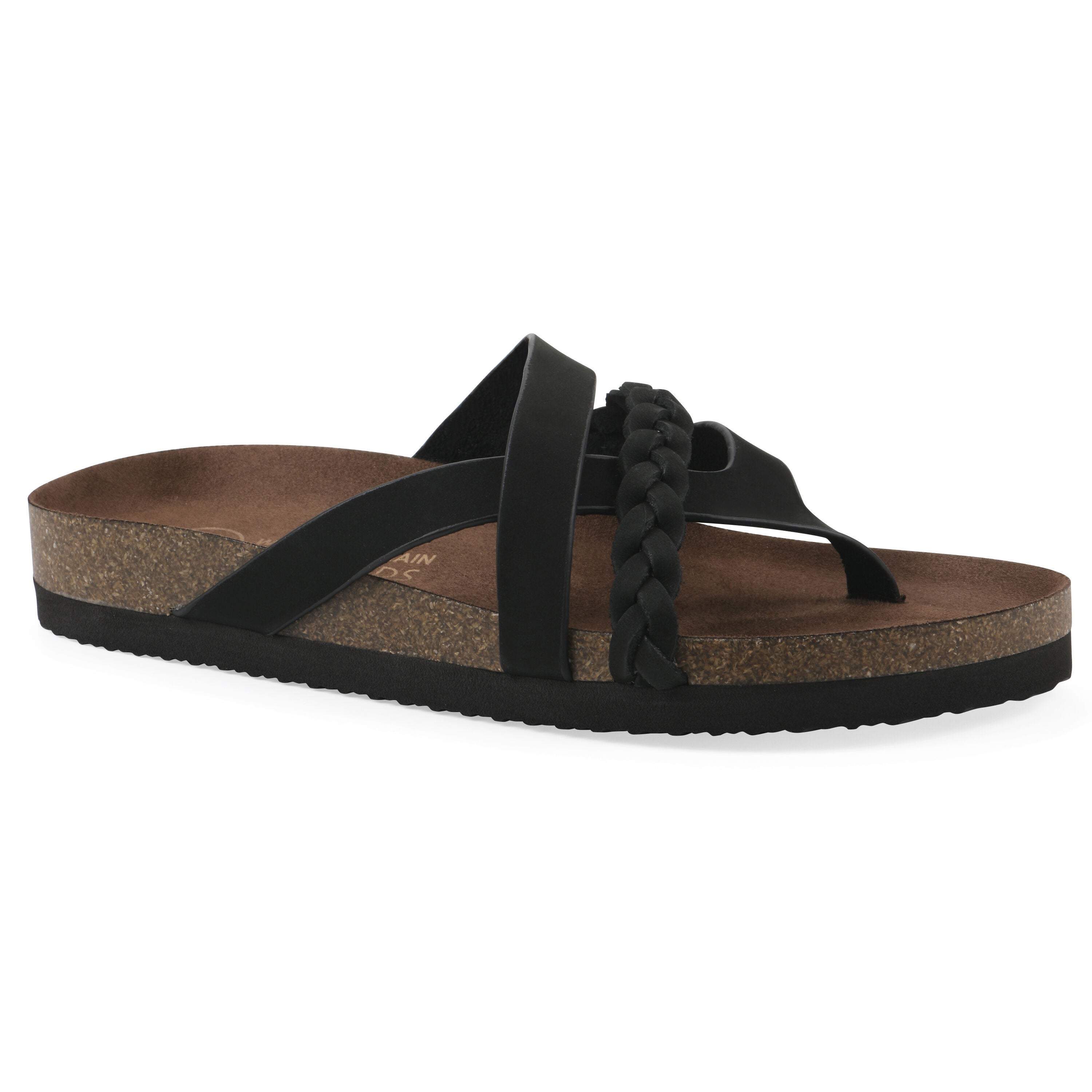 Halogen Footbeds Sandal, BLACK NUBUCK, hi-res image number 0