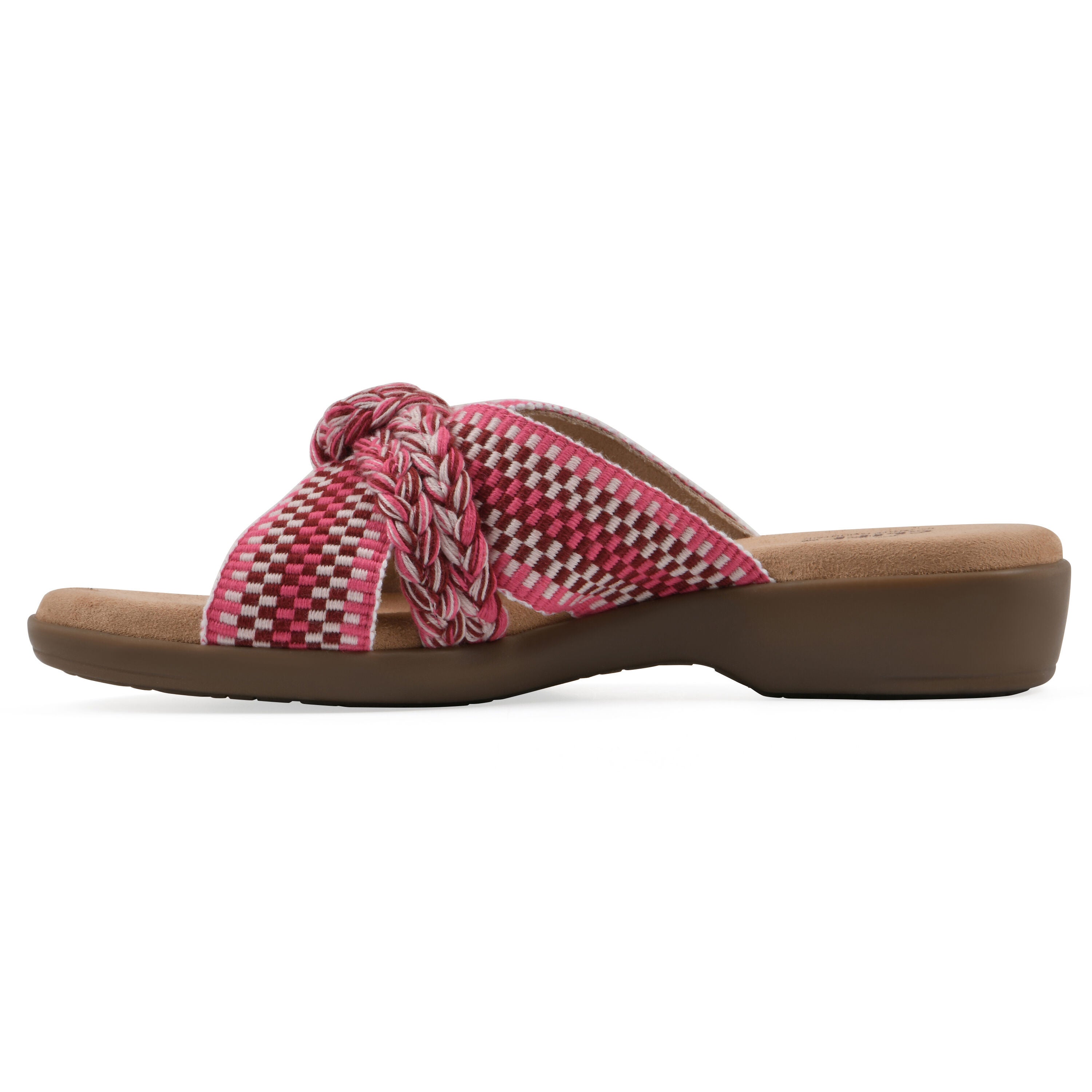 Blinding Slide Sandal, FUSCHIA FABRIC, alternate image number 3