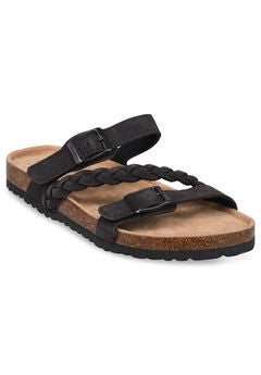 Braided Adjustable 2 Strap Footbed Sandal