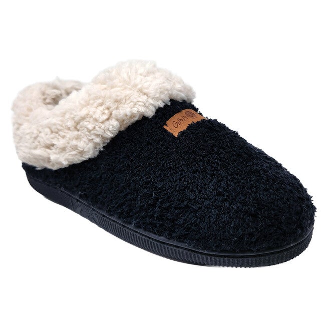Cozee Fleece Memory Foam Slipper, BLACK, hi-res image number 0