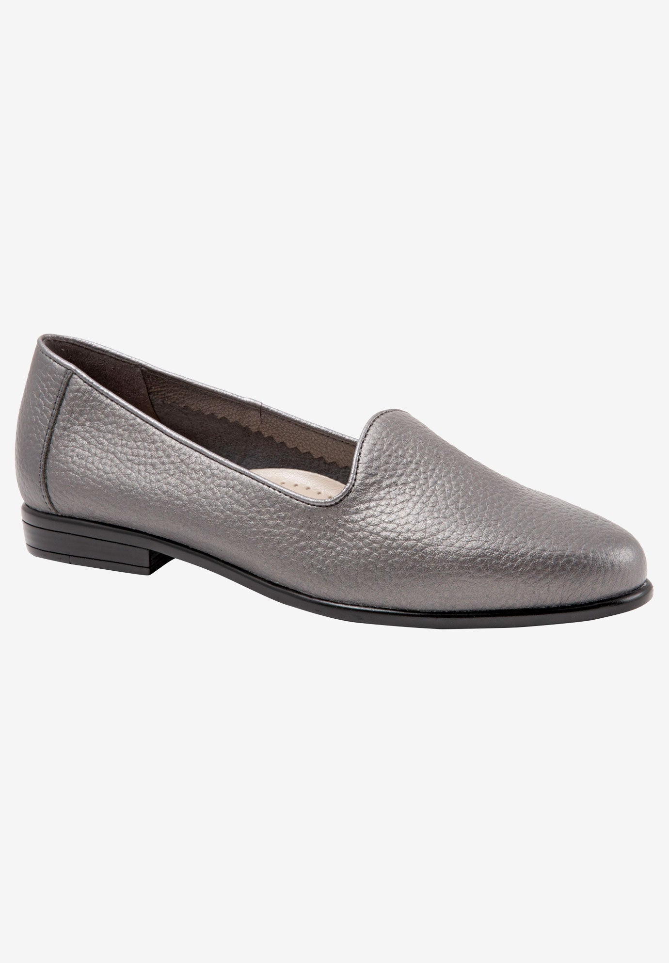 Liz Tumbled Flats by Trotters&reg;, PEWTER, hi-res image number 0