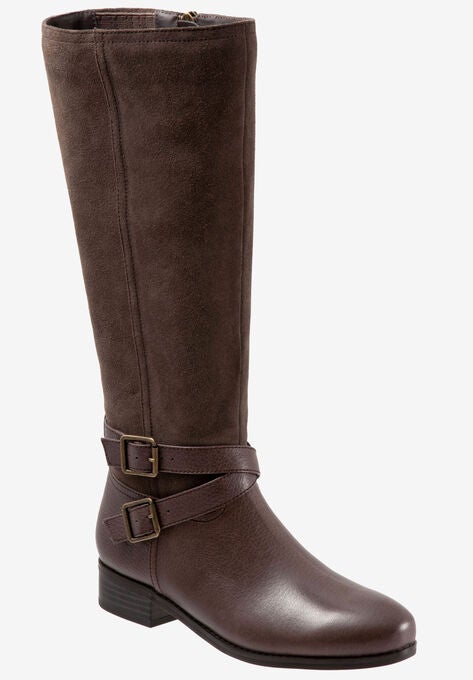 Larkin Wide Calf Boot , COFFEE, hi-res image number null