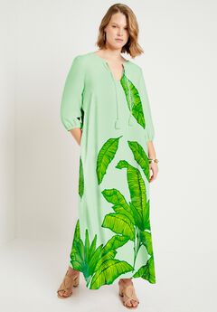 Plus Size Denim Maxi Dresses