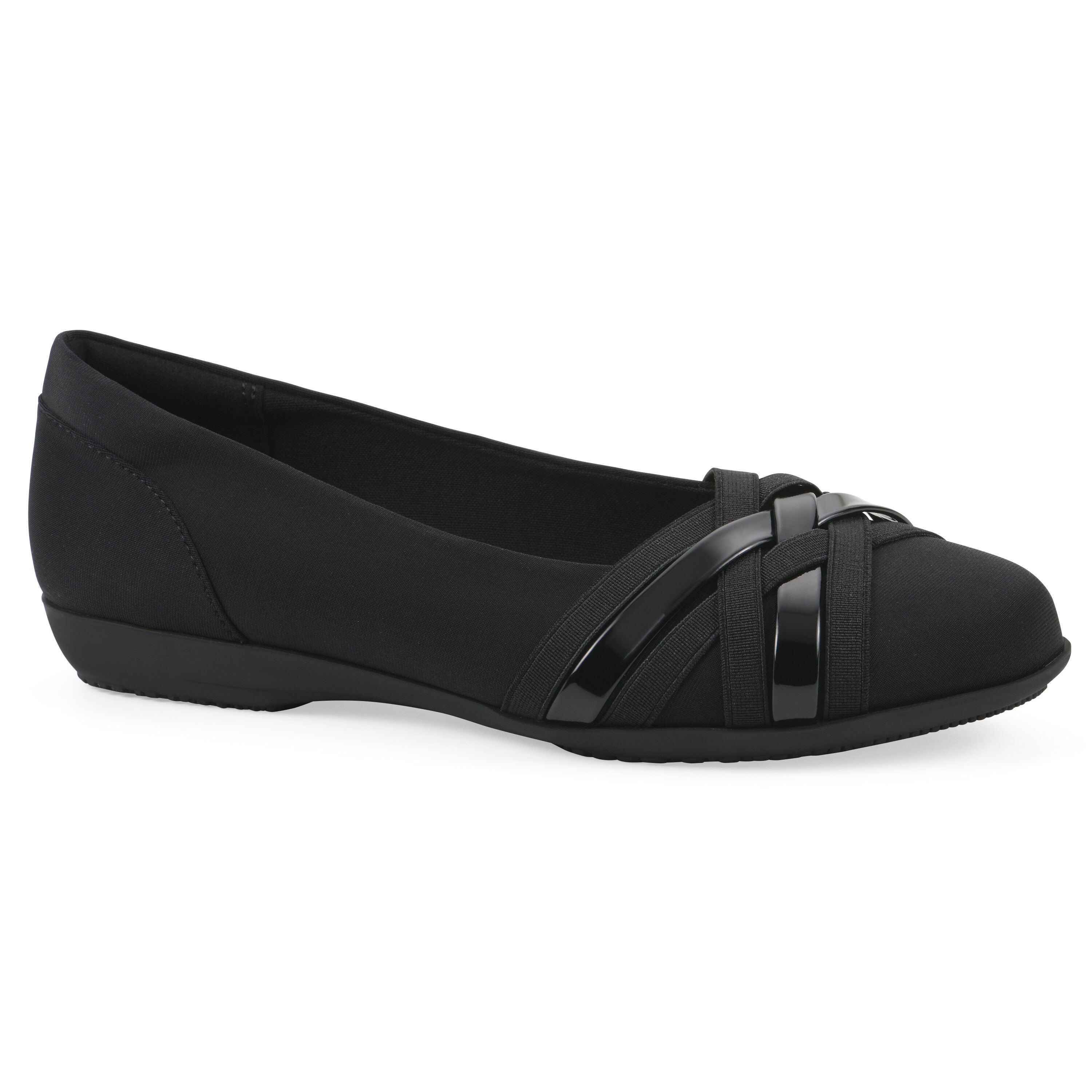 Chic Ballet Flat, BLACK NYLON, hi-res image number 0