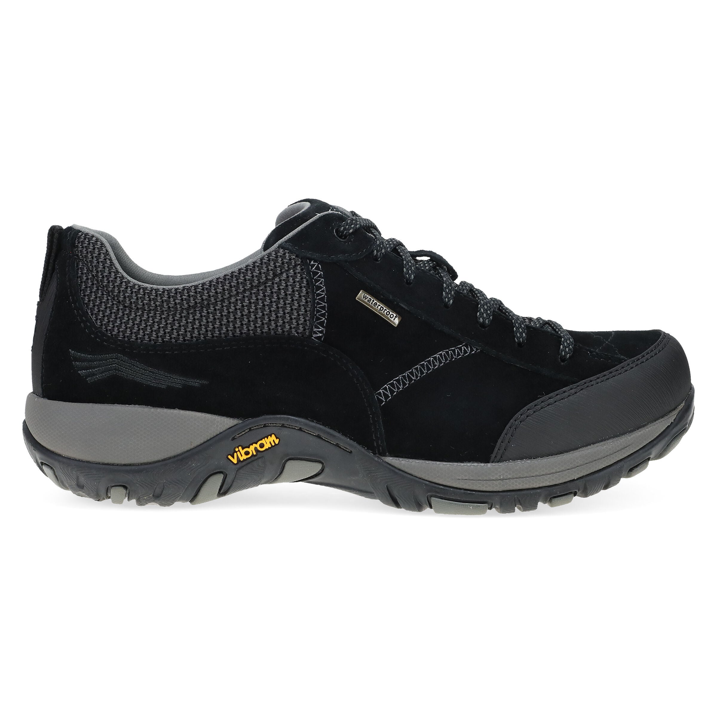 Paisley Laceup Waterproof Outdoor Shoe, BLACK, alternate image number 4