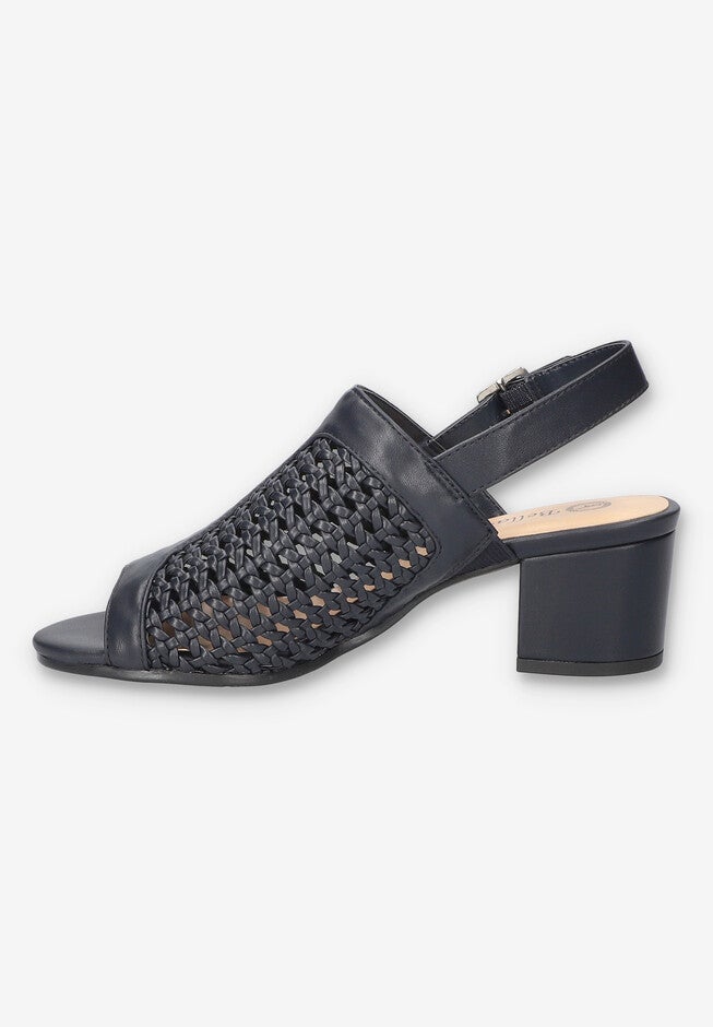 Adley Block Heel Sandals, NAVY, alternate image number 4