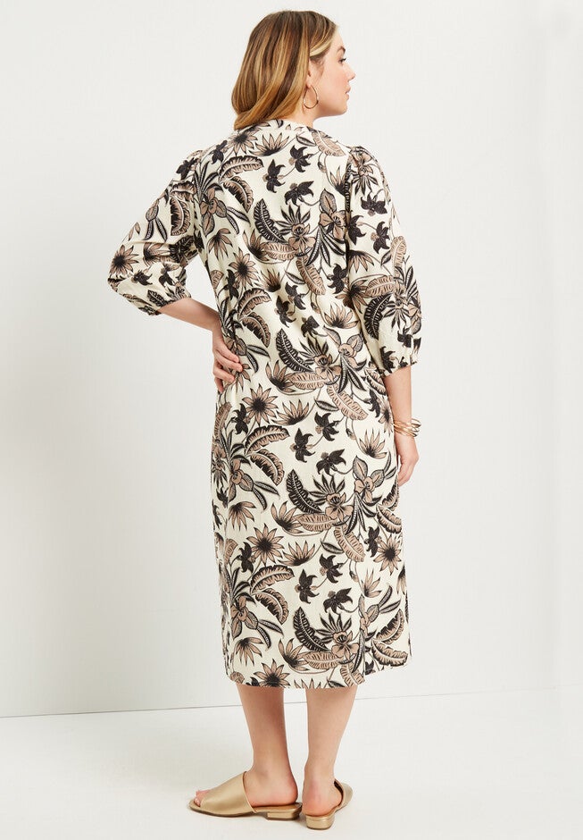 Halcion Lino Soleil Shirtdress, , on-hover image number null
