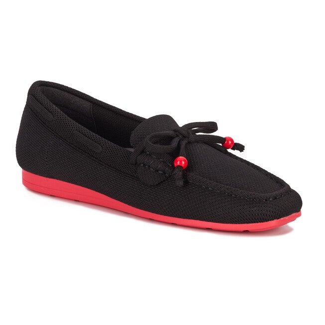 Neve Flat Knit Moccasin, BLACK KNIT, alternate image number 7