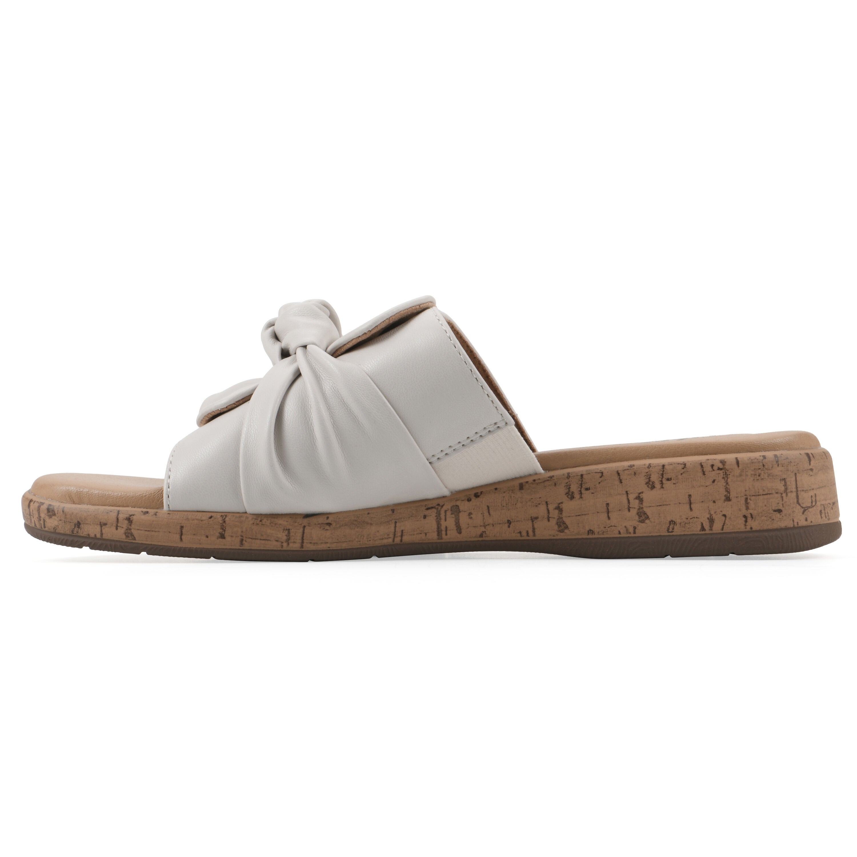 Bonelle Slide Sandal, OFF WHITE SMOOTH, alternate image number 3