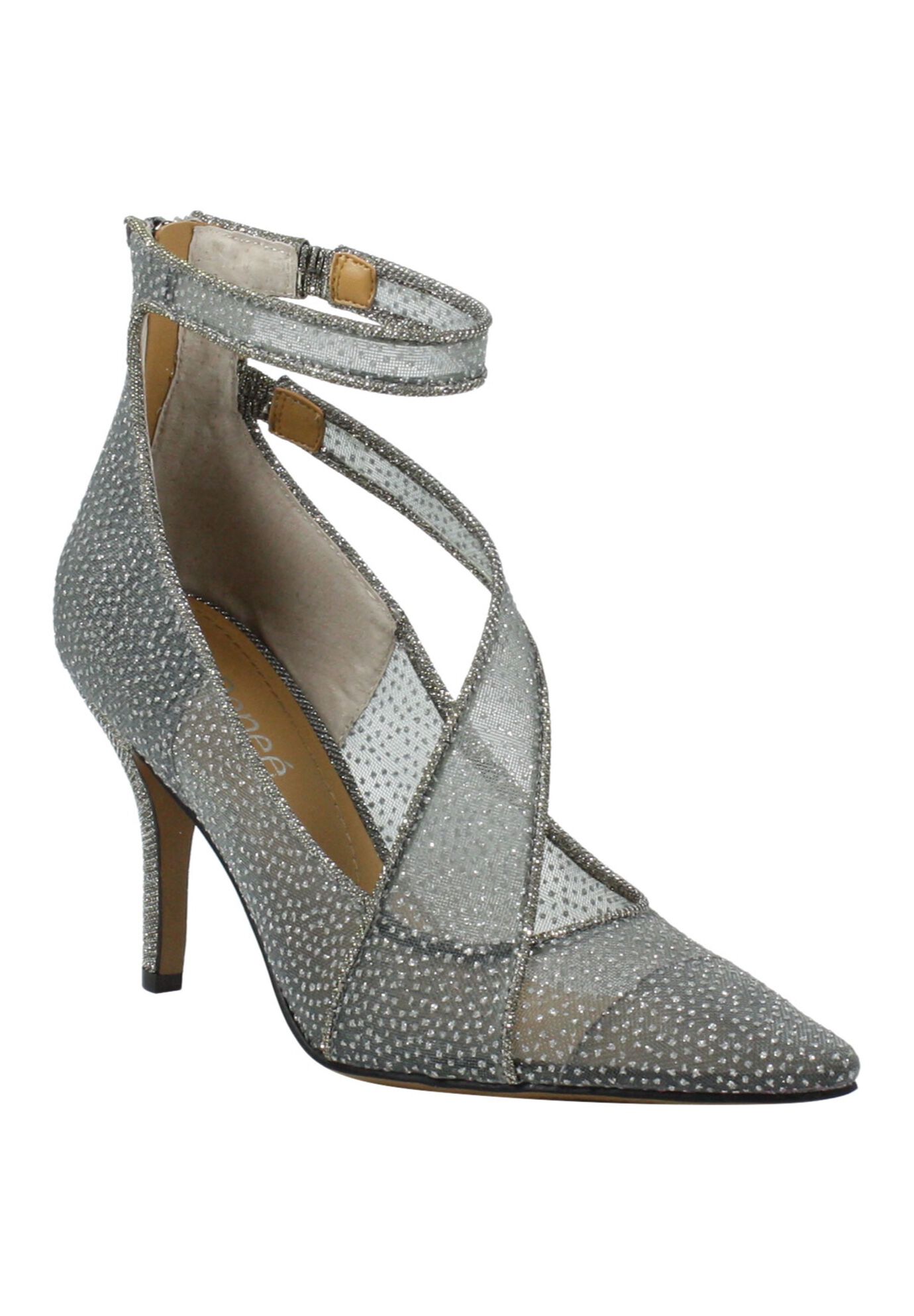 Woman within dress shop shoes