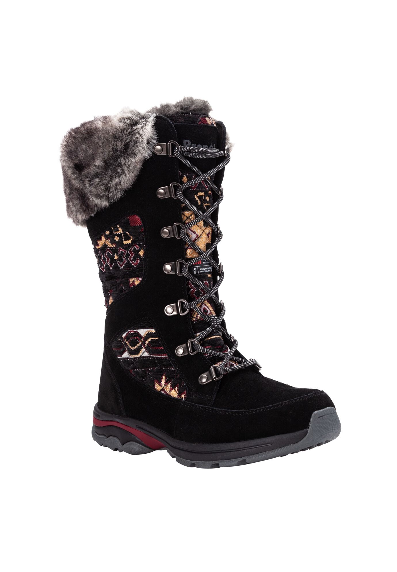 Peri Cold Weather Boot , BLACK QUILT, hi-res image number 0