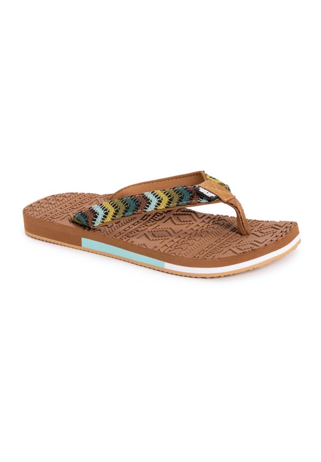 Women's Sand Dune Classic Patterned Sandals, 4397402 | Woman Within