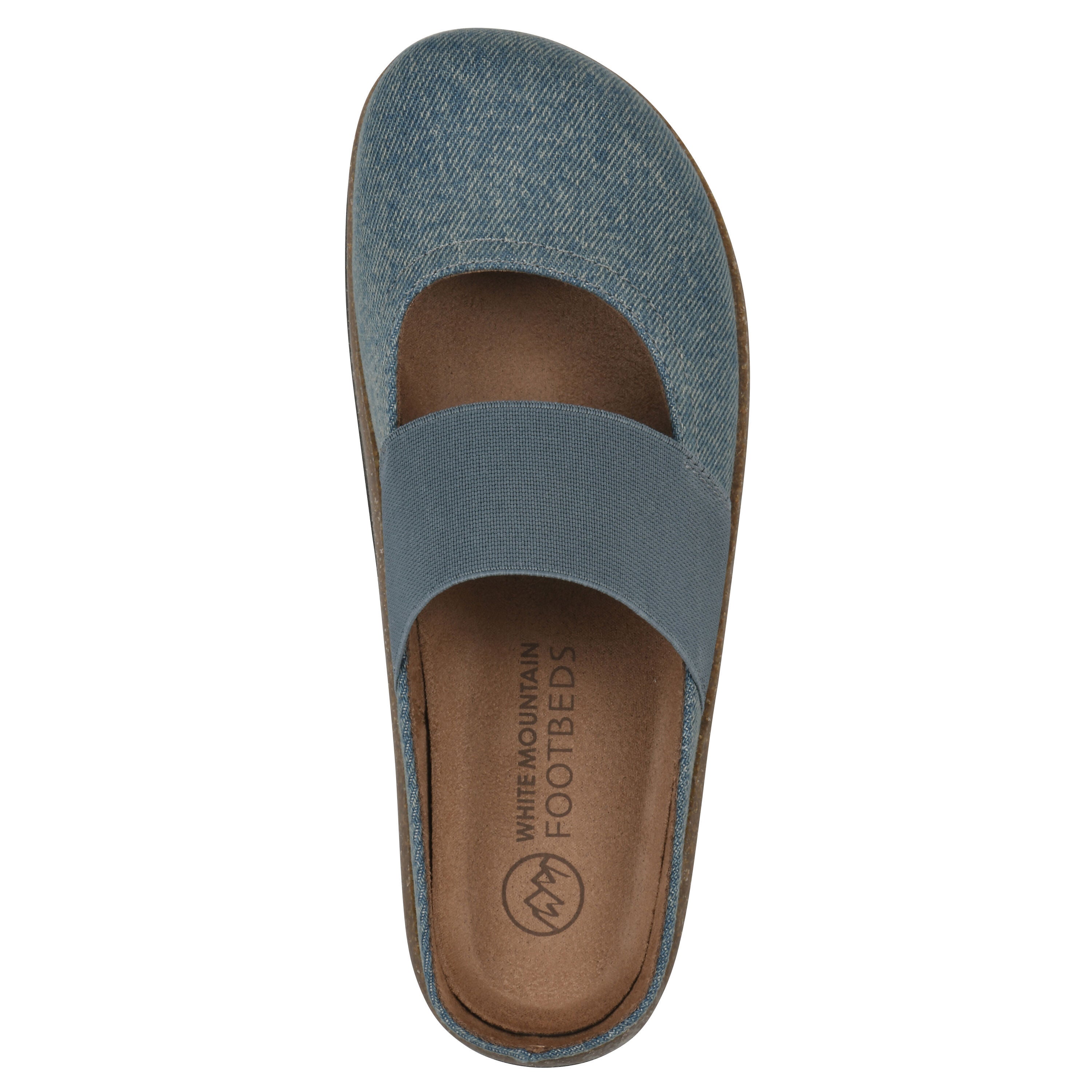 Bassi Mary Jane Footbeds Clog, VINTAGE BLUE FABRIC, alternate image number 4