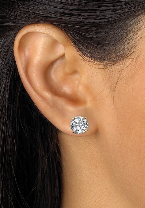 Yellow Gold Ion Plated Stainless & Goldtone Earring Set, , alternate image number null