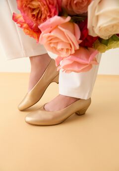 Plus Size Gold Heels