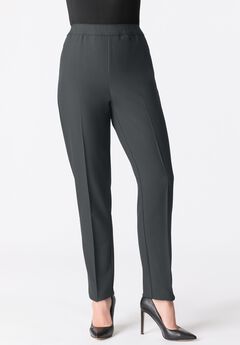 Plus Size Classic Bend Over® Structured Straight Leg Pull-On Pant