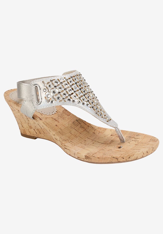 Arnette Sandal, SILVER METALLIC GLITTER, hi-res image number 0