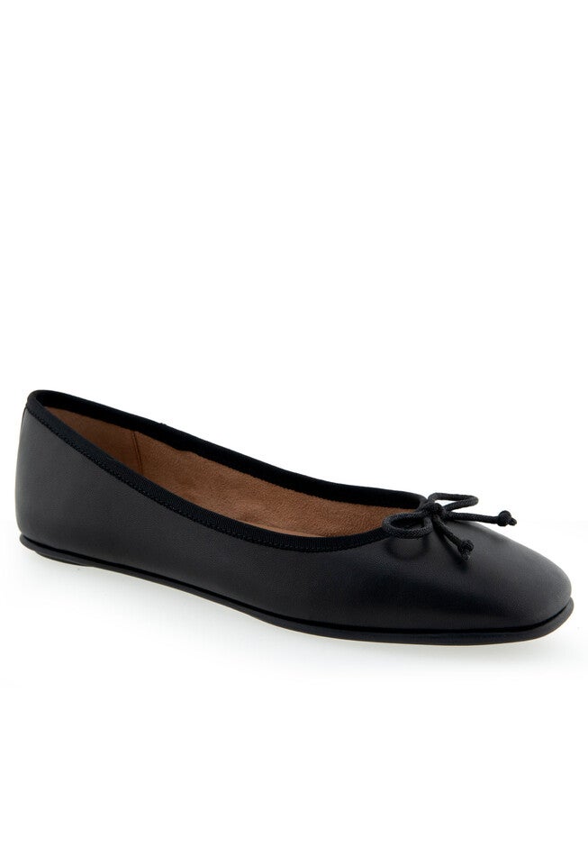 Catalina Dressy Flat, BLACK LEATHER, hi-res image number 0