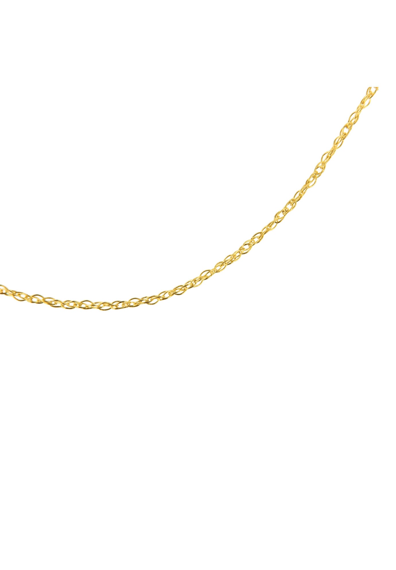Solid Yellow Gold Rope Chain Necklace Unisex Chain 20 inches, , alternate image number 3