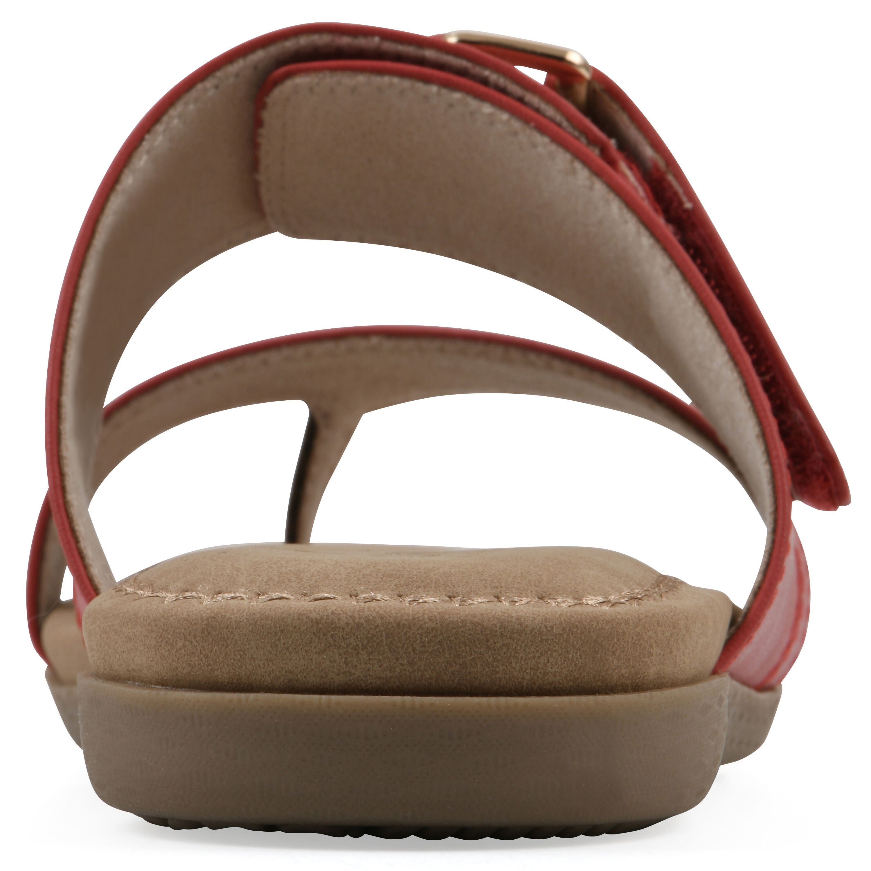 Fancify Slide Sandal, RED SMOOTH, on-hover image number 1