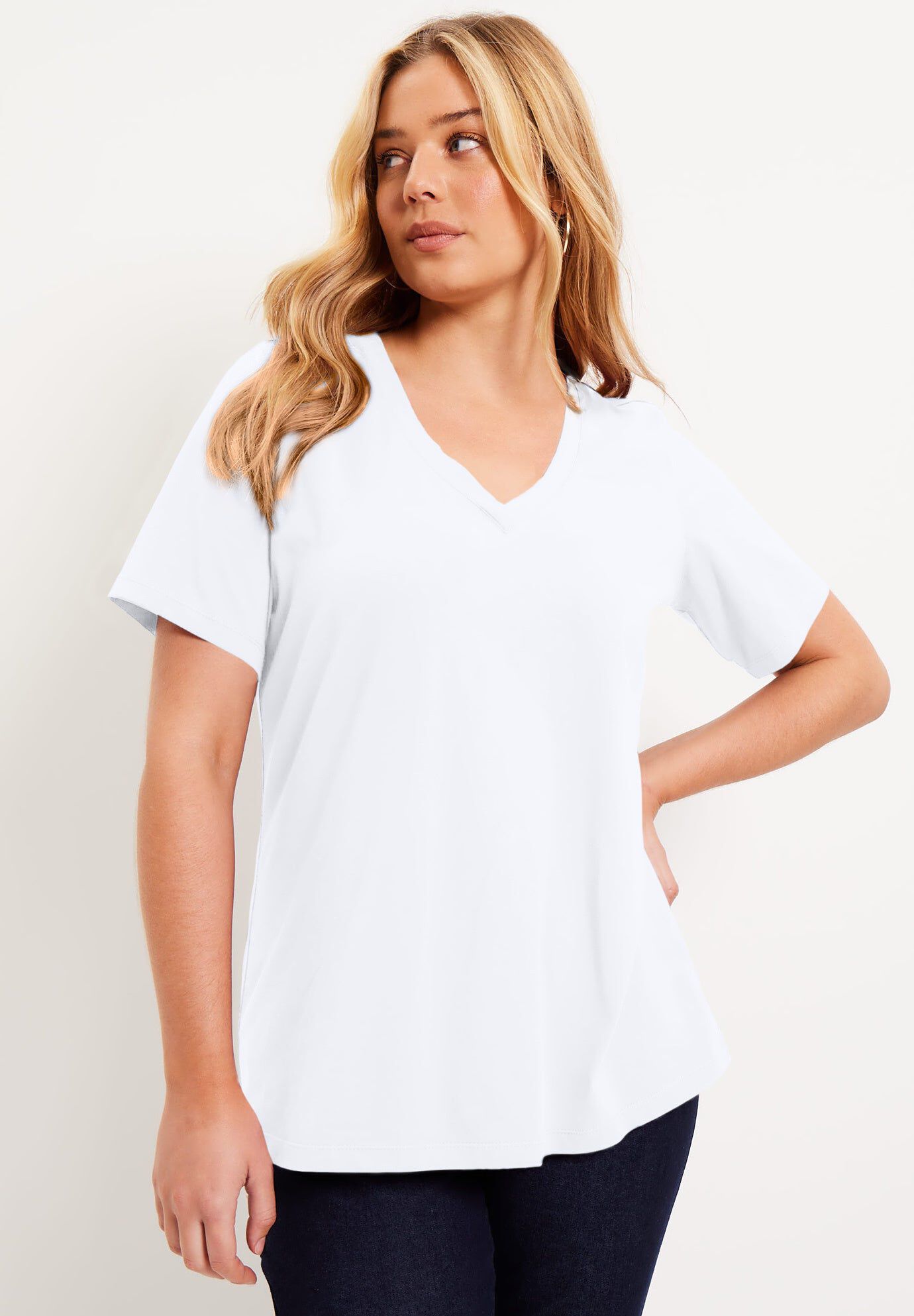 Short-Sleeve V-Neck One + Only Tee