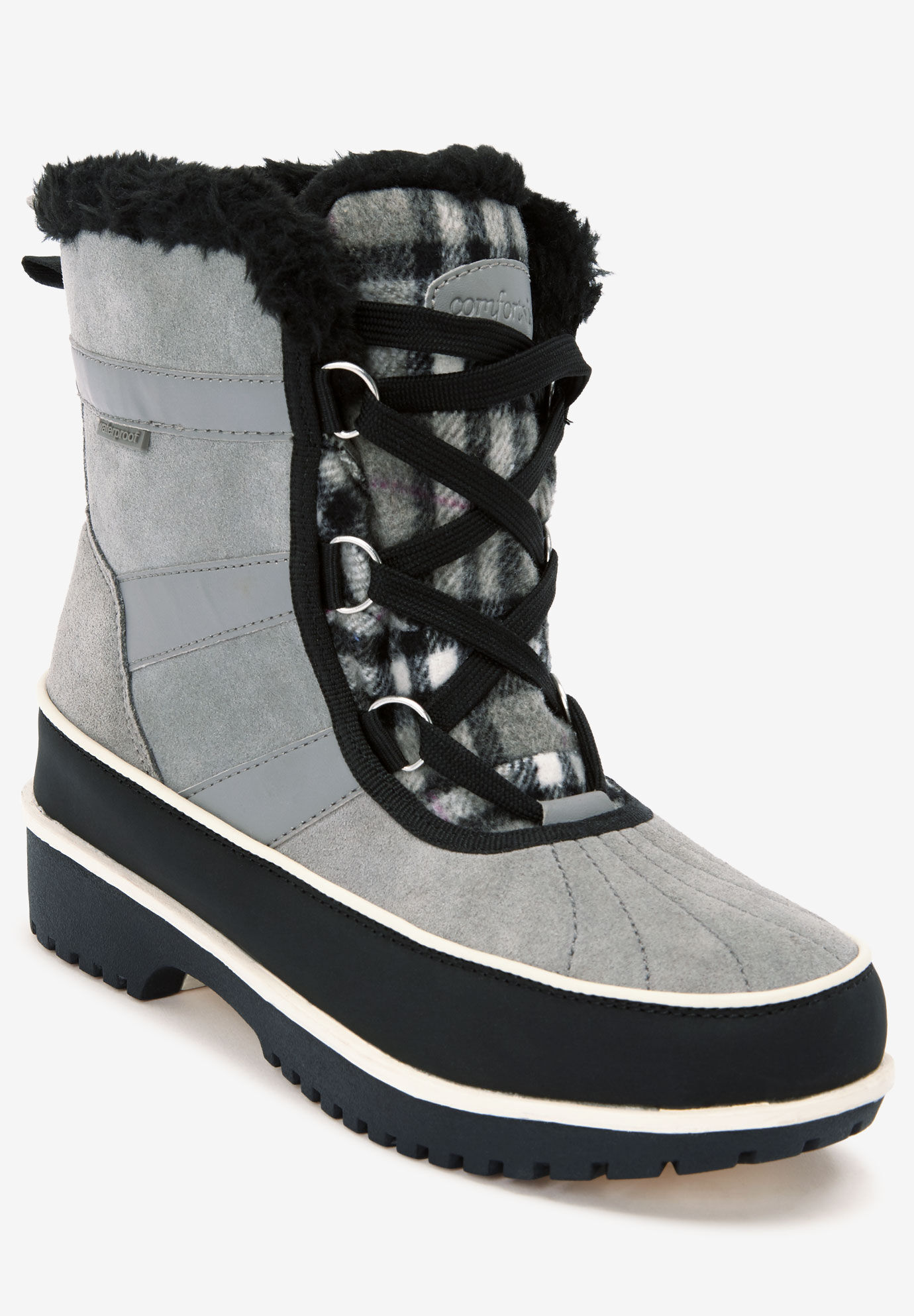 Wide Calf Warm Winter Boots for Women 