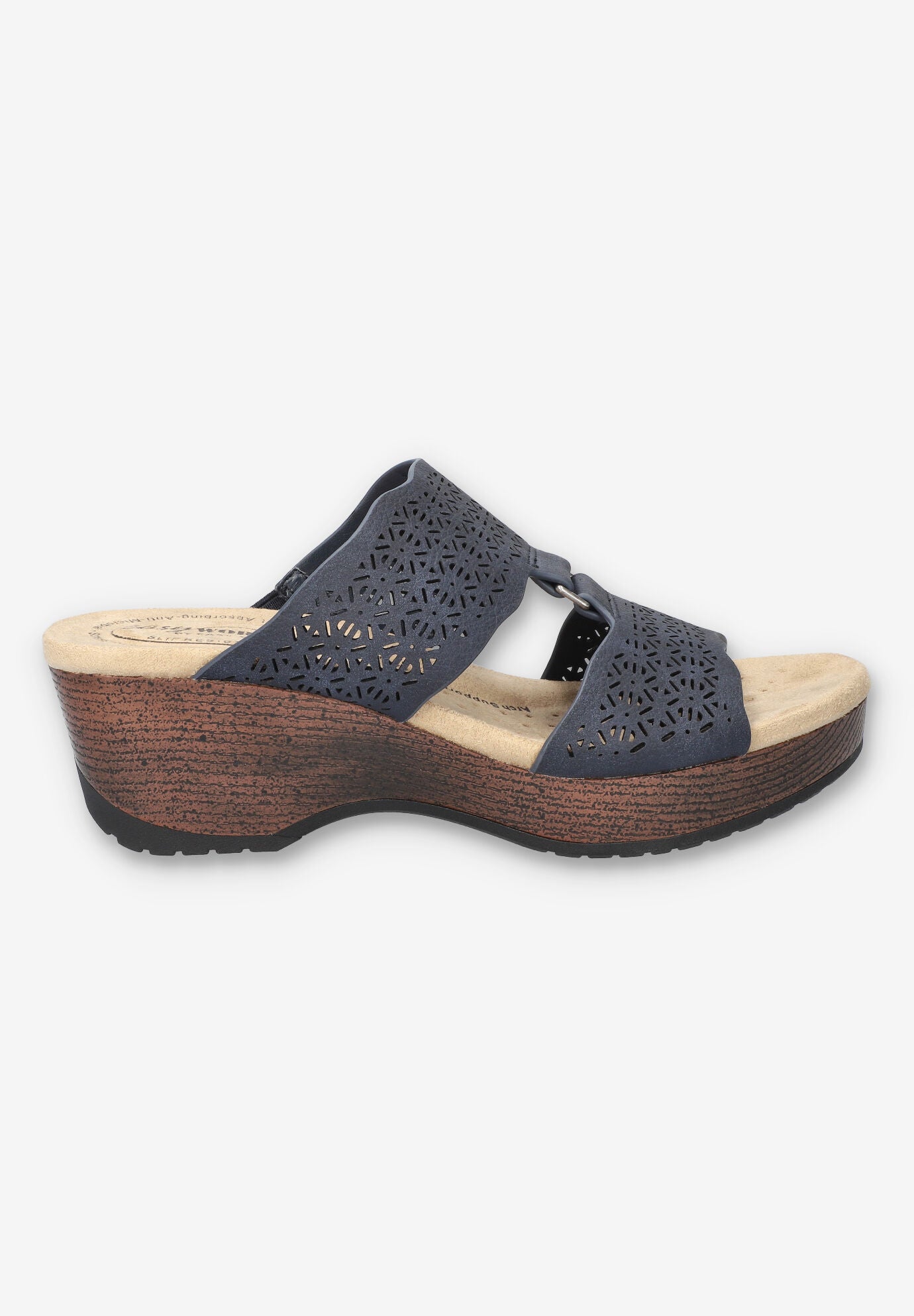 Rin Slip-Resistant Sandal, NAVY, alternate image number 2