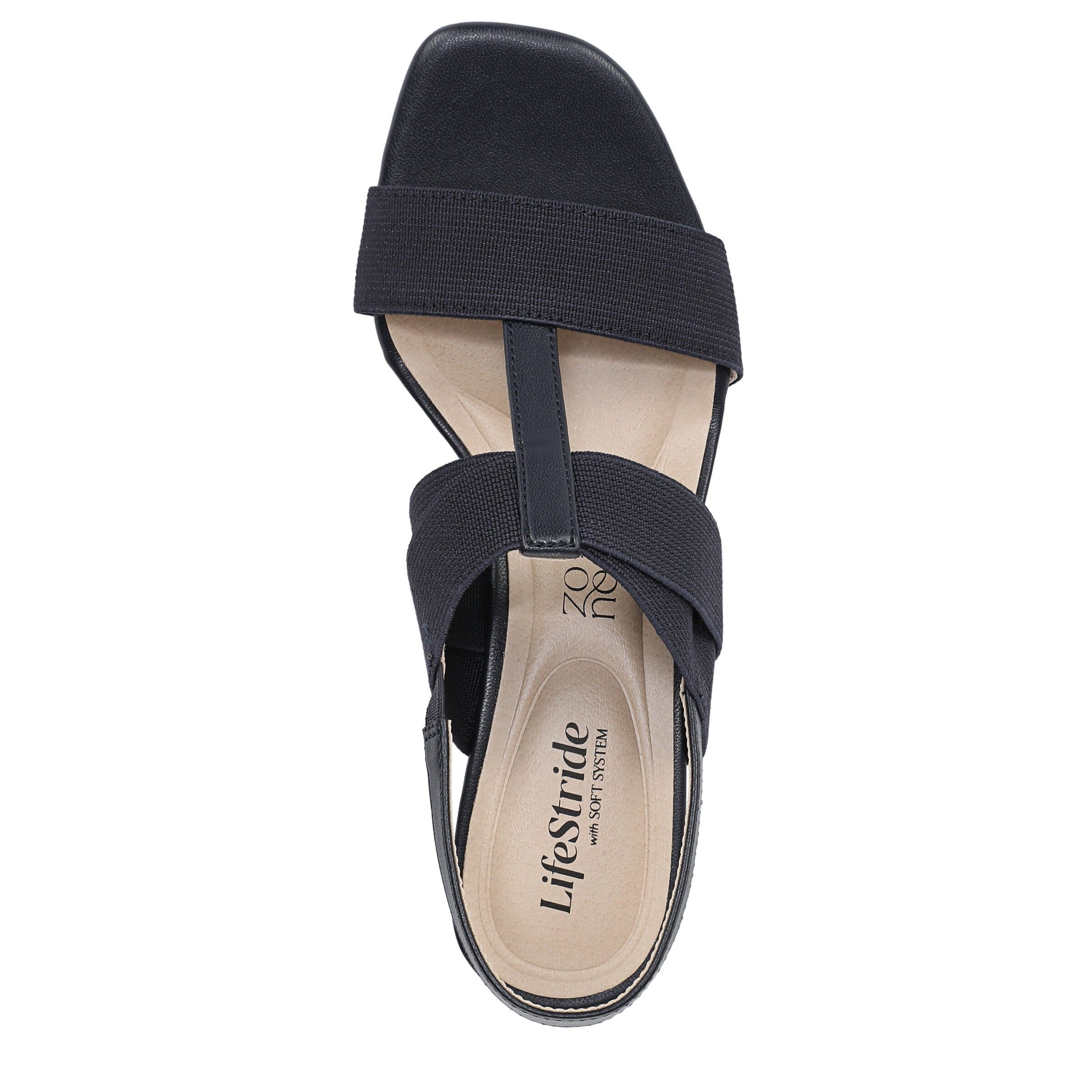 Sweet Slingback Wedge Sandal, LUX NAVY, alternate image number 6