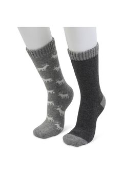 2 Pair Pack 25% Wool Blend Socks