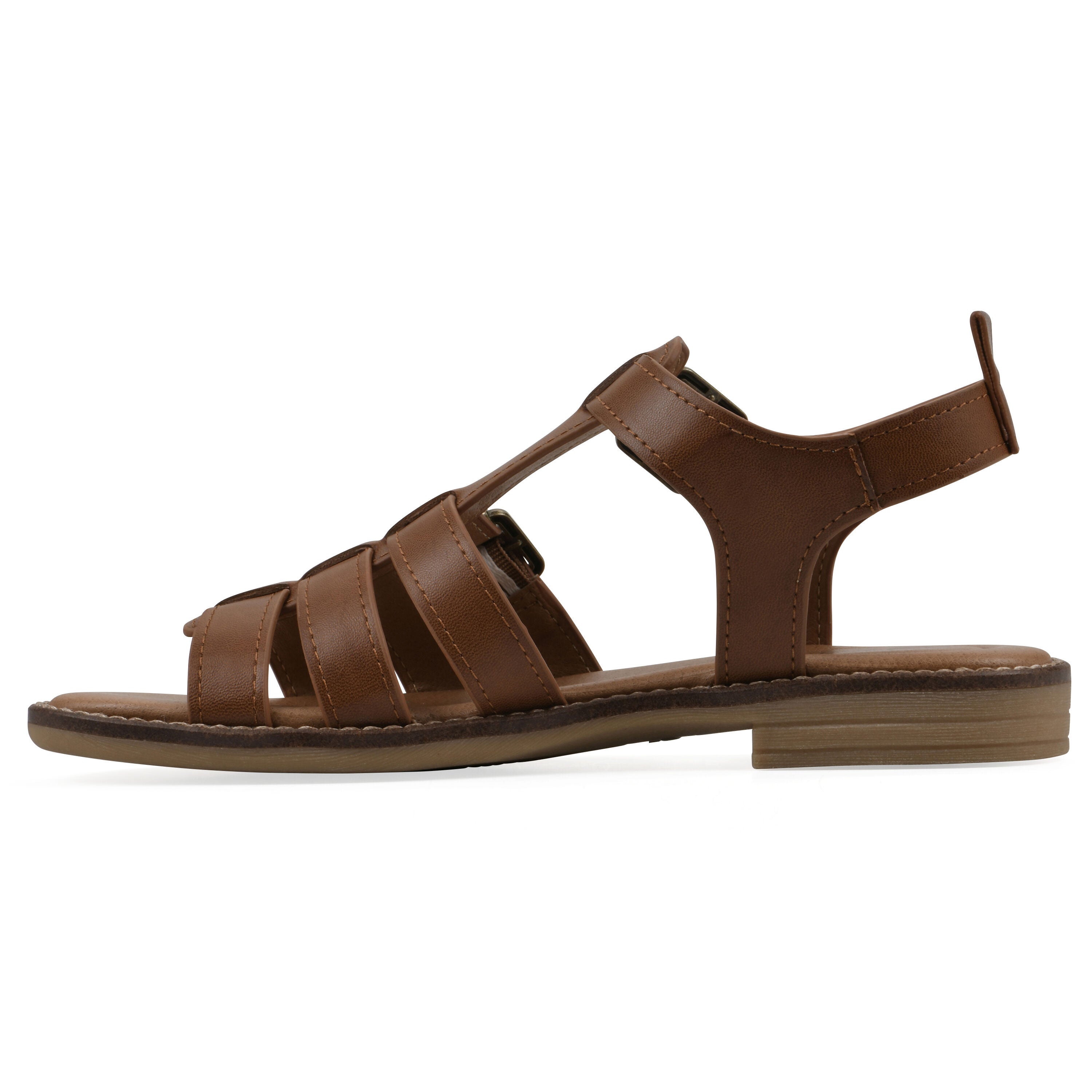 Mayday Gladiator Sandal, DARK TAN SMOOTH, alternate image number 3