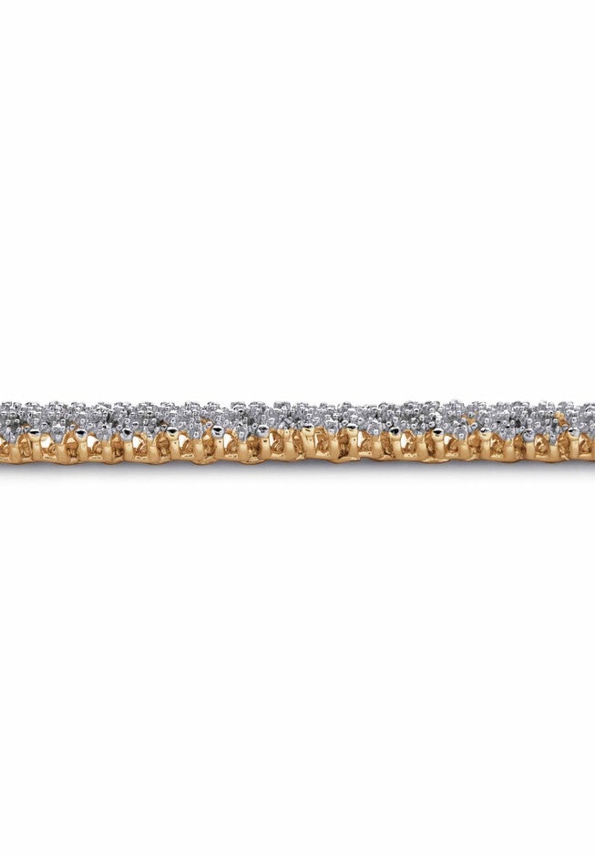 Gold-Plated Diamond Snake Bracelet, , alternate image number 3