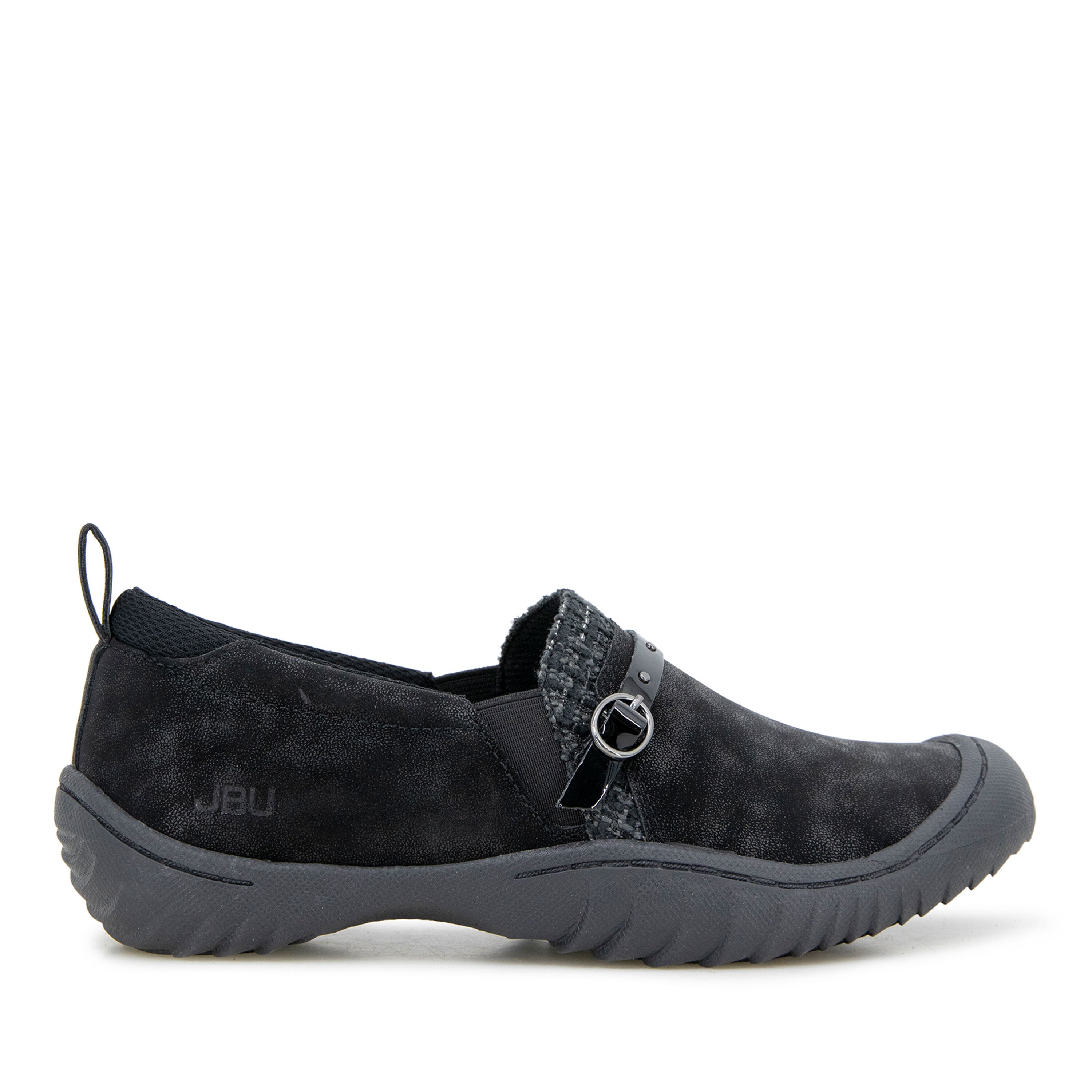 Mavis Slip-On Flat, BLACK, alternate image number 2