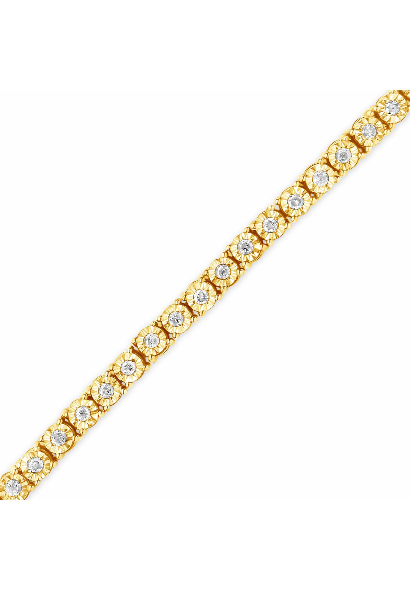 Silver 1.0 Cttw Miracle-Set Diamond Tennis Bracelet - 10 inches, , alternate image number 11