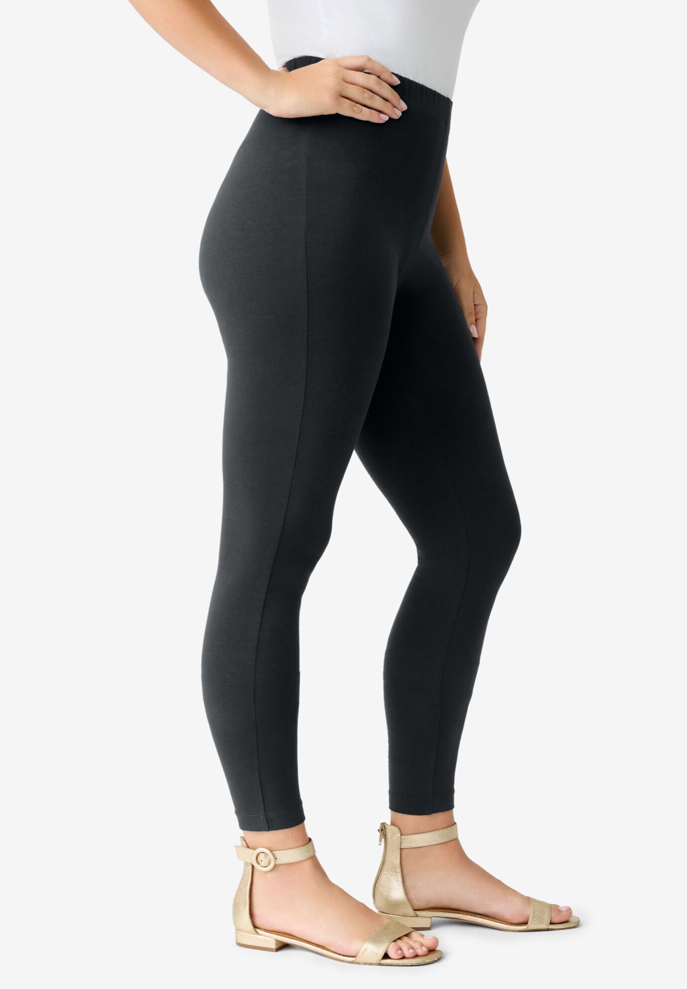 Ankle Length Essential Stretch Legging Woman Within