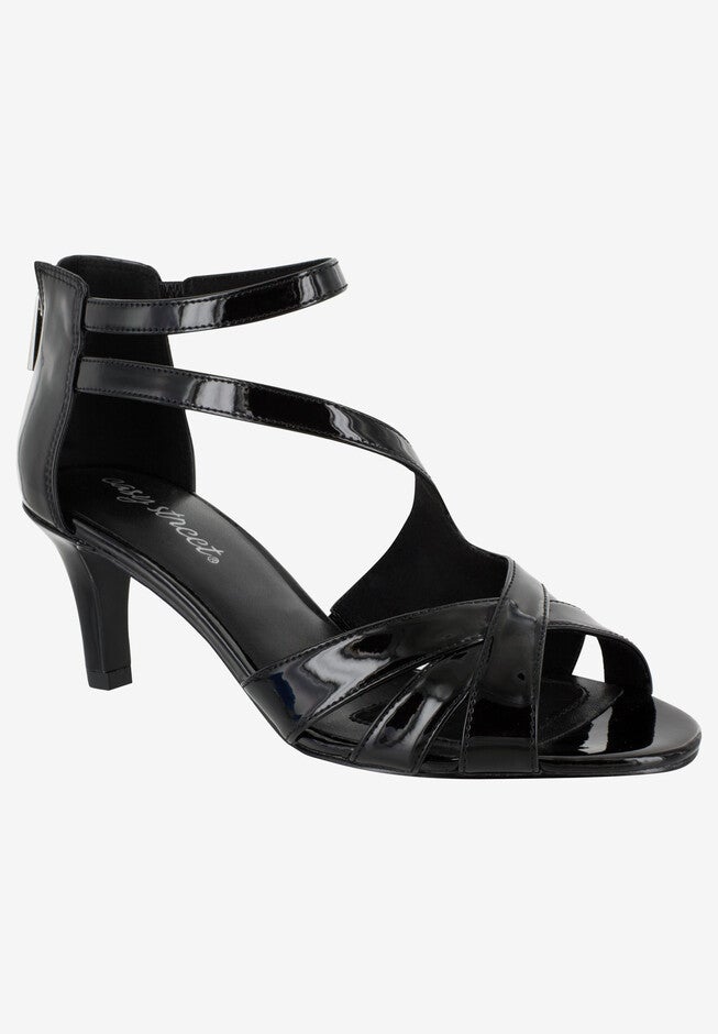 Brilliant Sandal by Easy Street®, BLACK PATENT, hi-res image number null