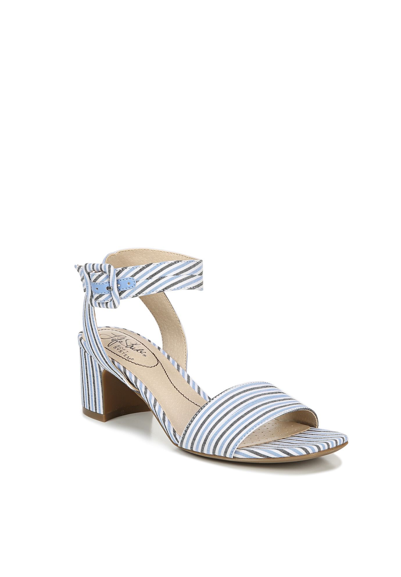 Woman within dress shoes store