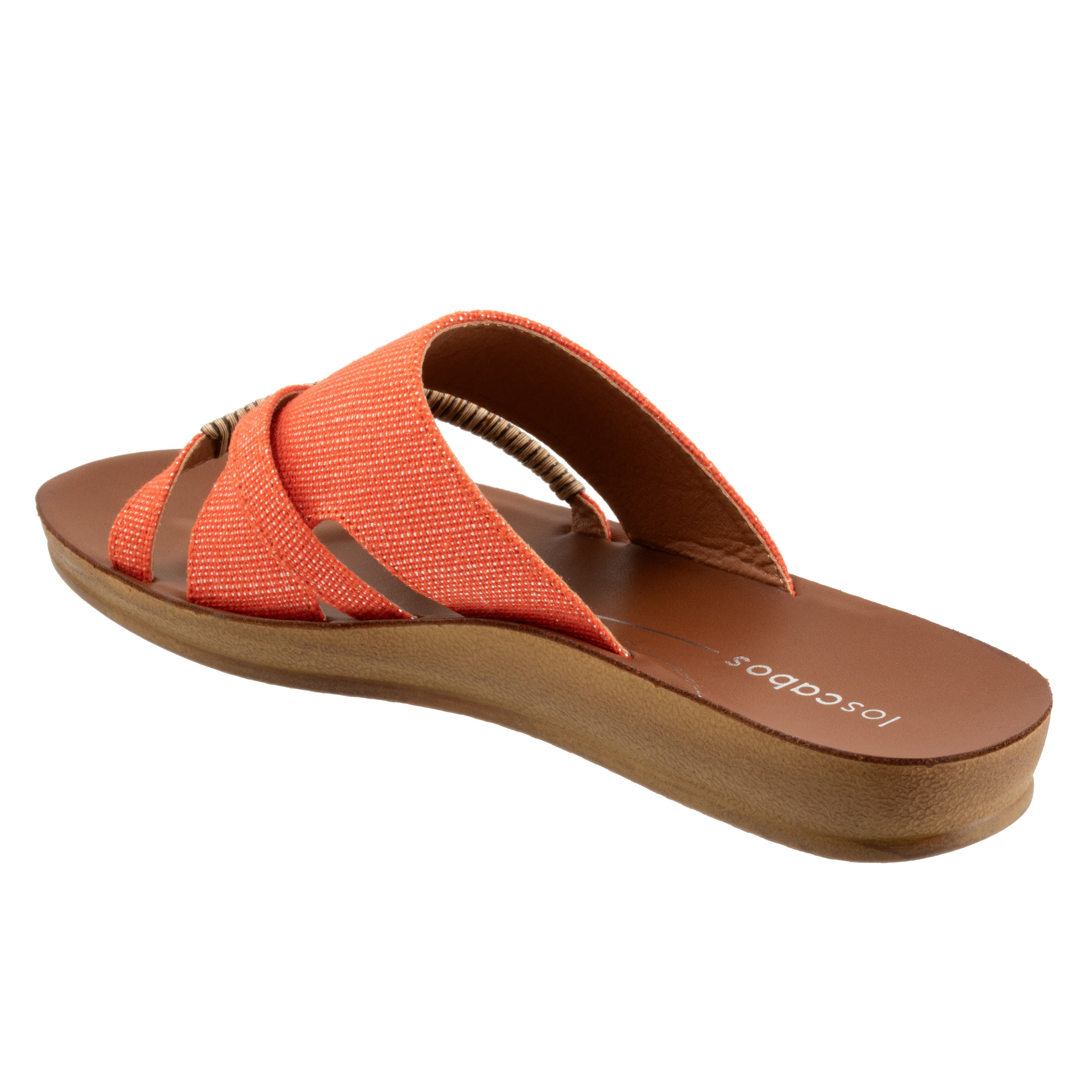 Bride Sandal, ORANGE RAFFIA, on-hover image number 1
