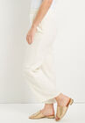 Cropped Wide-Leg Lino Soleil Pant, , alternate image number null