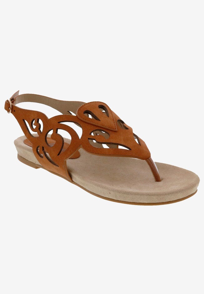 Natalee Sandal, TAN FAUX NUBUCK, hi-res image number 0