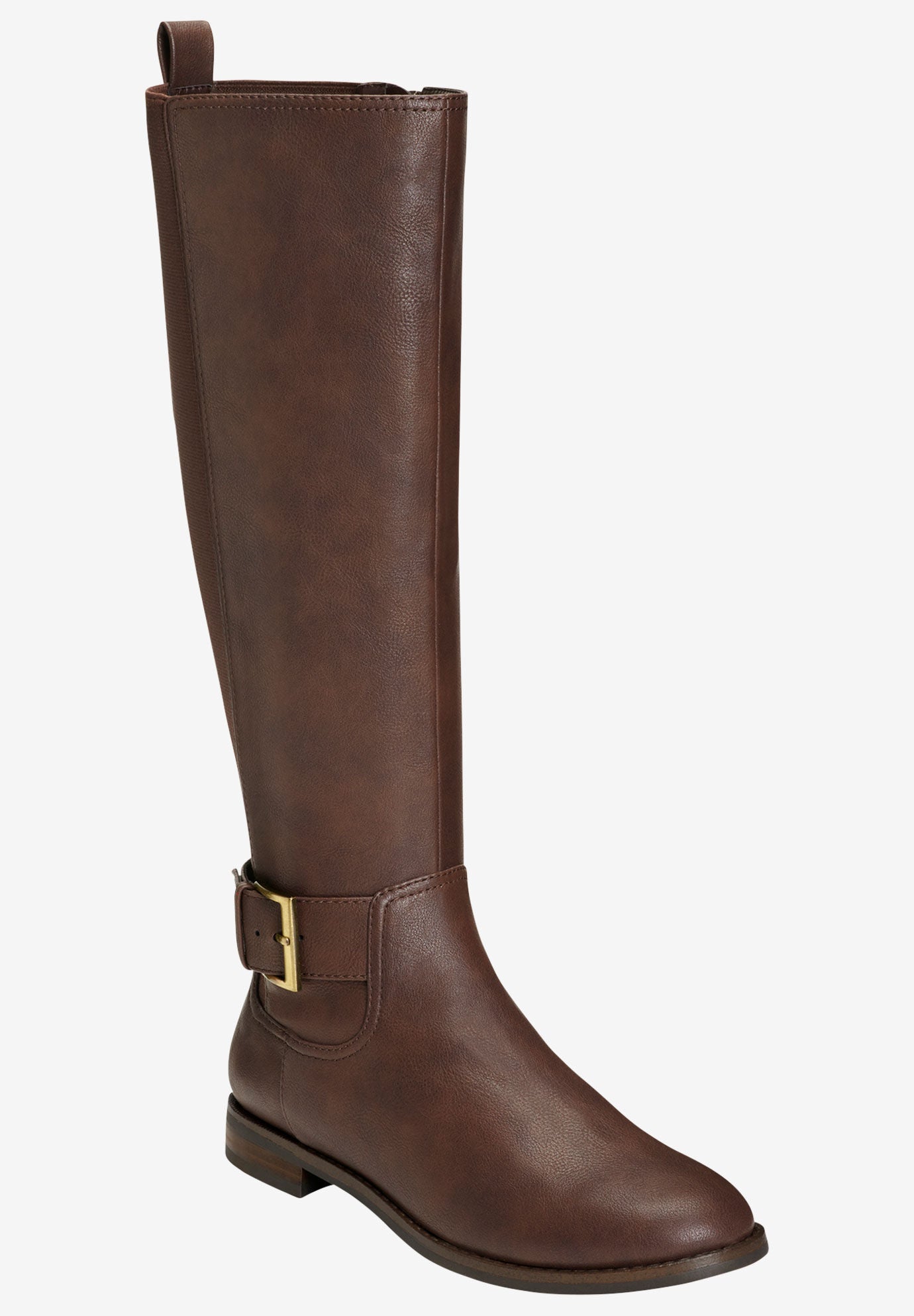 Equestrian Style Risk Taker Riding Boot Brown Woman Within