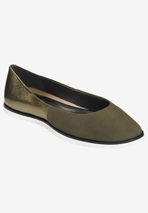 Night Spell Slip On By Aerosoles Plus Size Flats Woman Within