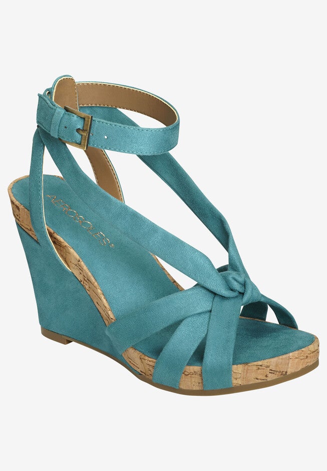 Fashion Plush Wedge , TEAL FABRIC, hi-res image number null