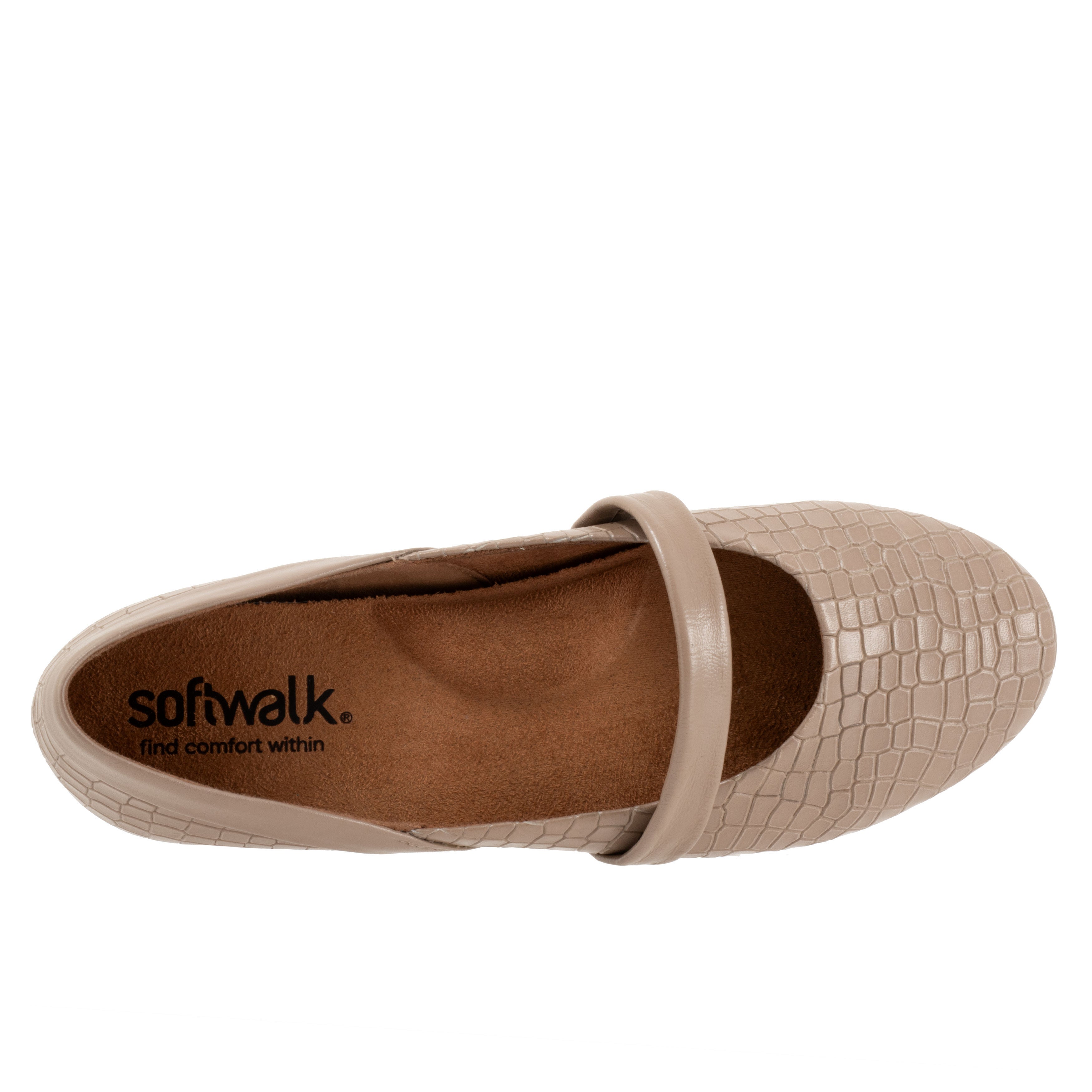 Samara Flat, DARK TAUPE CROCO, alternate image number 3