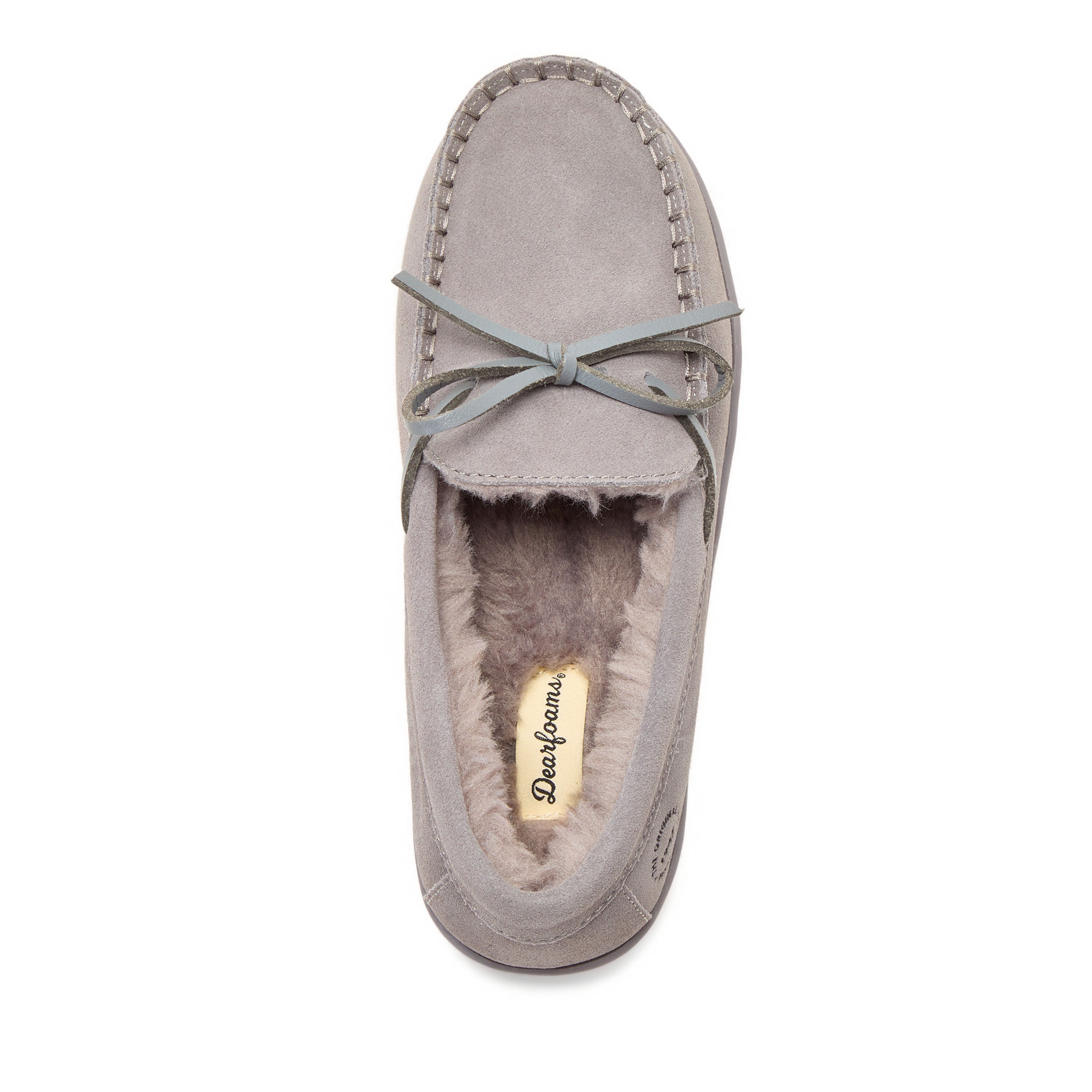Harriet Genuine Suede Moccasin, GREY, alternate image number 2