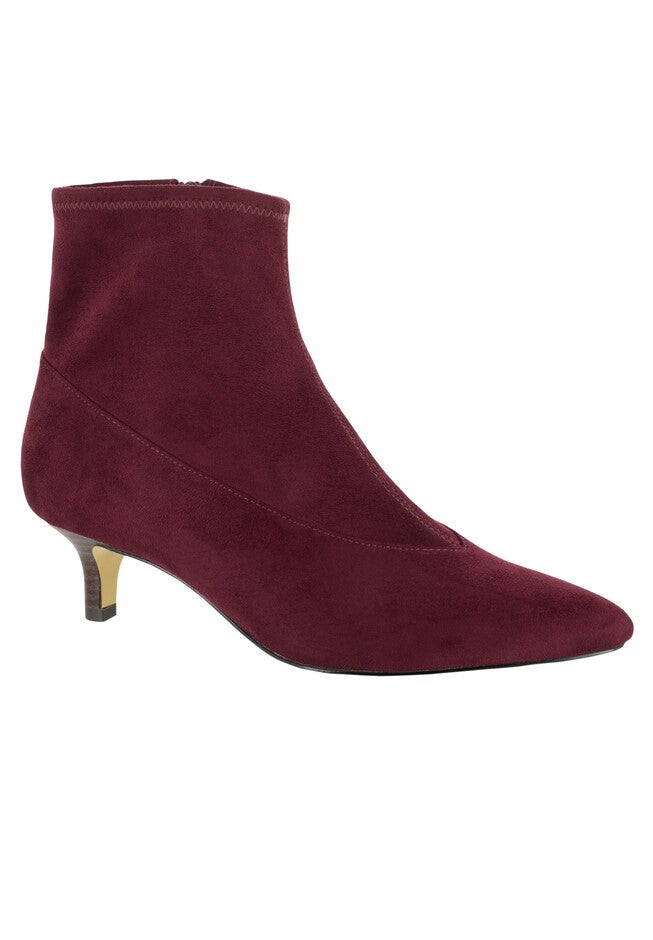 Stephanie II Booties , BURGUNDY SUPER SUEDE, hi-res image number 0