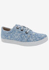 Drew Ruby Flats, BLUE FLORAL CANVAS, hi-res image number null