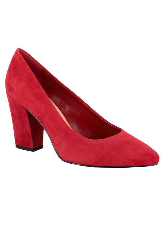 Gigi Pumps by Bella Vita®, RED KID SUEDE, hi-res image number null